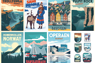 do any travel poster for any place or country