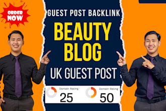 publish beauty blog article with UK guest post backlink for targeted SEO