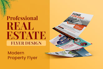 design modern real estate flyer and business flyer design