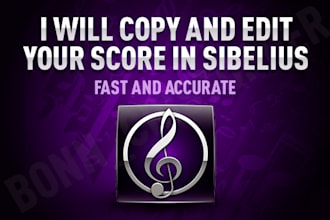 copy and edit your scores in sibelius