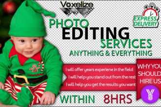provide you with fast photoshop editing retouching service