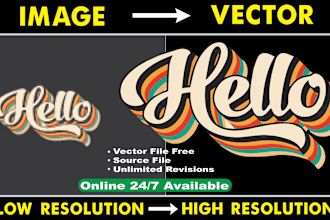 redraw, vectorize, redesign, revamp, improve, clean up logo as vector