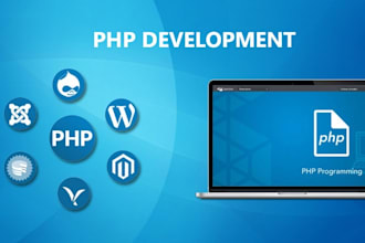 create php website, develop php web applications and fix issues