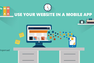 convert and publish the website to android and ios app