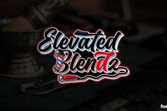 design unique, custom barber and barbershop logo