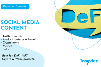 be your social media content creator for crypto,blockchain