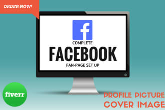 completely set up a facebook business page for you