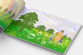 create enchanting childrens book illustrations to captivate