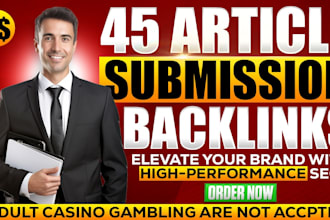 do 45 article posting manually