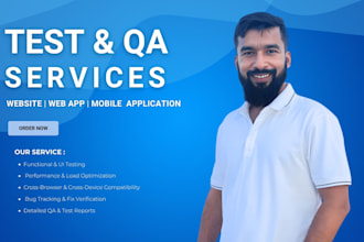 test, QA your website, applications, mobile apps