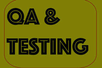 test, QA your website, applications, mobile apps
