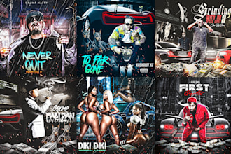 design proffessional flyer, album cover or mixtape cover