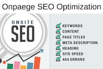 do onpage SEO optimization for wordpress website