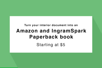 do layout design, typesetting and book formatting for amazon kdp