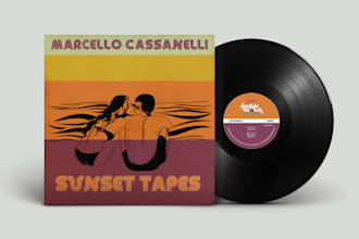 draw cd or vinyl album cover