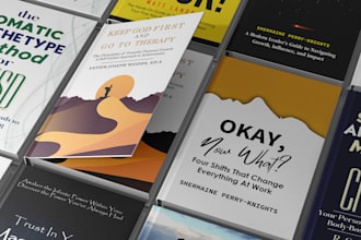 design your self help book cover design for paperback and hardcover