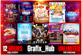 design eye catching flyer, event flyer, club flyer