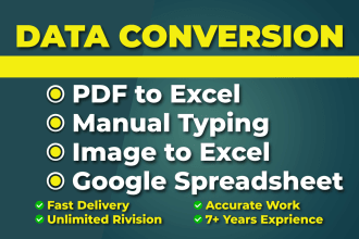 convert PDF to excel, scan page to excel or google sheet and copy paste