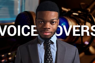 perform a smooth, baritone male voiceover for you