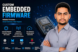 provide custom embedded firmware for iot devices