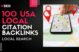 create 100 USA local citation for local seo