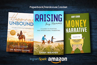 do custom book cover design, ebook cover design for KDP, ingramspark
