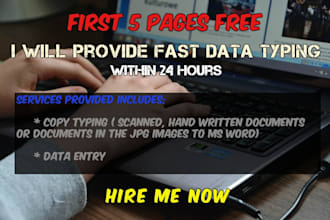 do data entry typing works