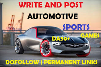 guest post on game,sports or automotive da51 niche blog