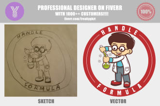 convert your sketch or bitmap image into vector