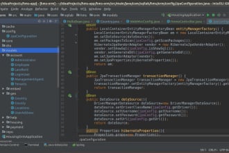 create java spring framework application