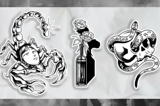 draw your custom flash tattoo