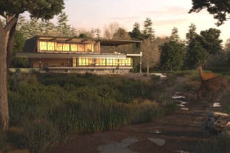 make exterior rendering with vray for sketchup