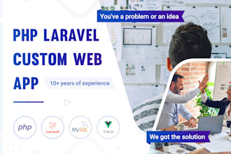 build a custom php laravel website