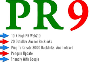 build a LinkWheel from 10 High PR Blogs Plus 50 Wiki BackIinks as Second Layers