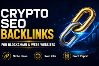 build crypto SEO backlinks for your blockchain website