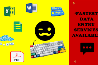 do fastest data entry into google sheets, ms word and excel