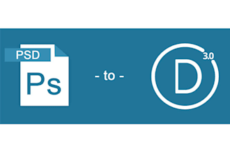 convert PSD to divi layout
