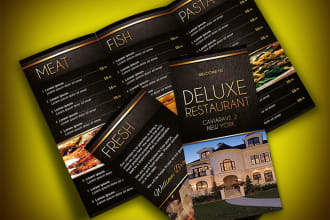 design professional trifold brochure and illustrate work
