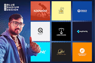 do modern, minimal, and clean logo design