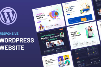 do wordpress website development, redesign wordpress website