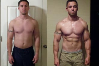 create or provide before and after diet pictures