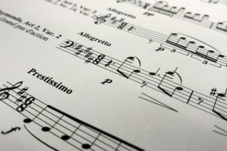 do sheet music transcription for any song that you need