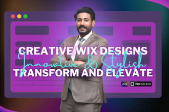 design and build an engaging wix website for you