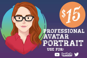 do your professional avatar for social network