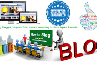 design and customize your blogger template