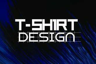 make cool illustrative t shirt design, retro vintage t shirt and lineart t shirt