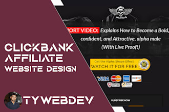 design clickbank affiliate website in 7 days
