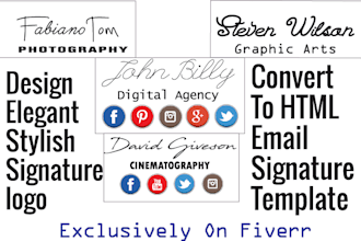 create a business email signature