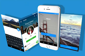 create modern ui or ux design for app or web