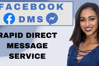 send a facebook direct message to target audience